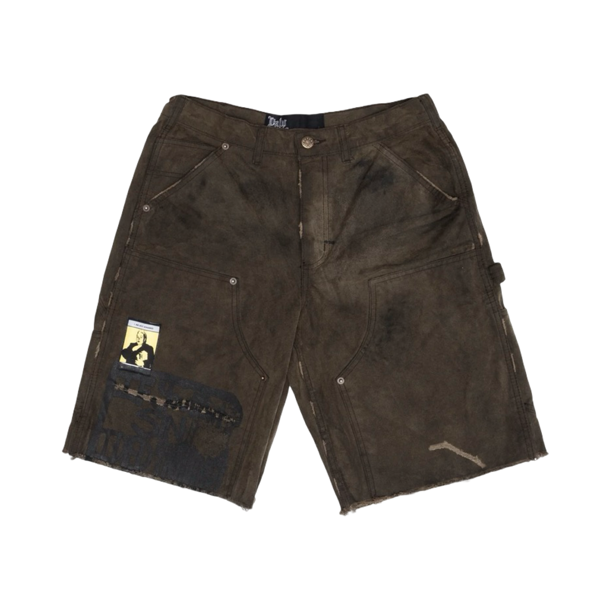 Paly Hollywood Sinned 4 Nothing Waxed Canvas Double Knee Shorts