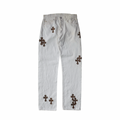 Chrome Hearts Levi's 501 Leopard Cross Patch Jeans White