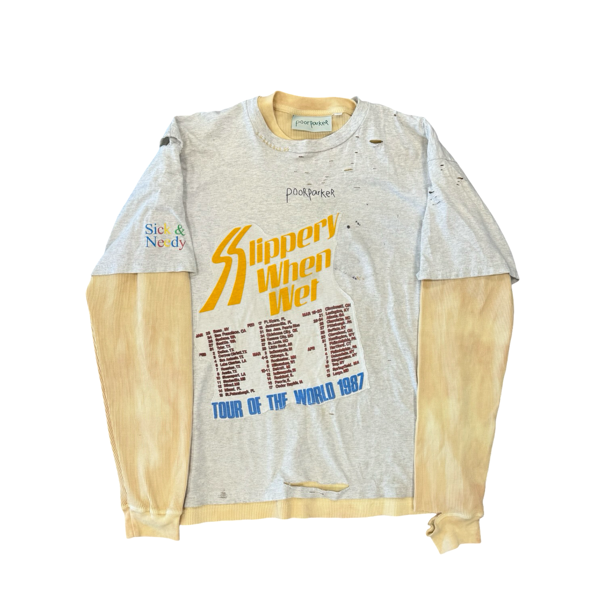Poorparkerr Bon Jovi Thermal Longsleeve 1 OF 1