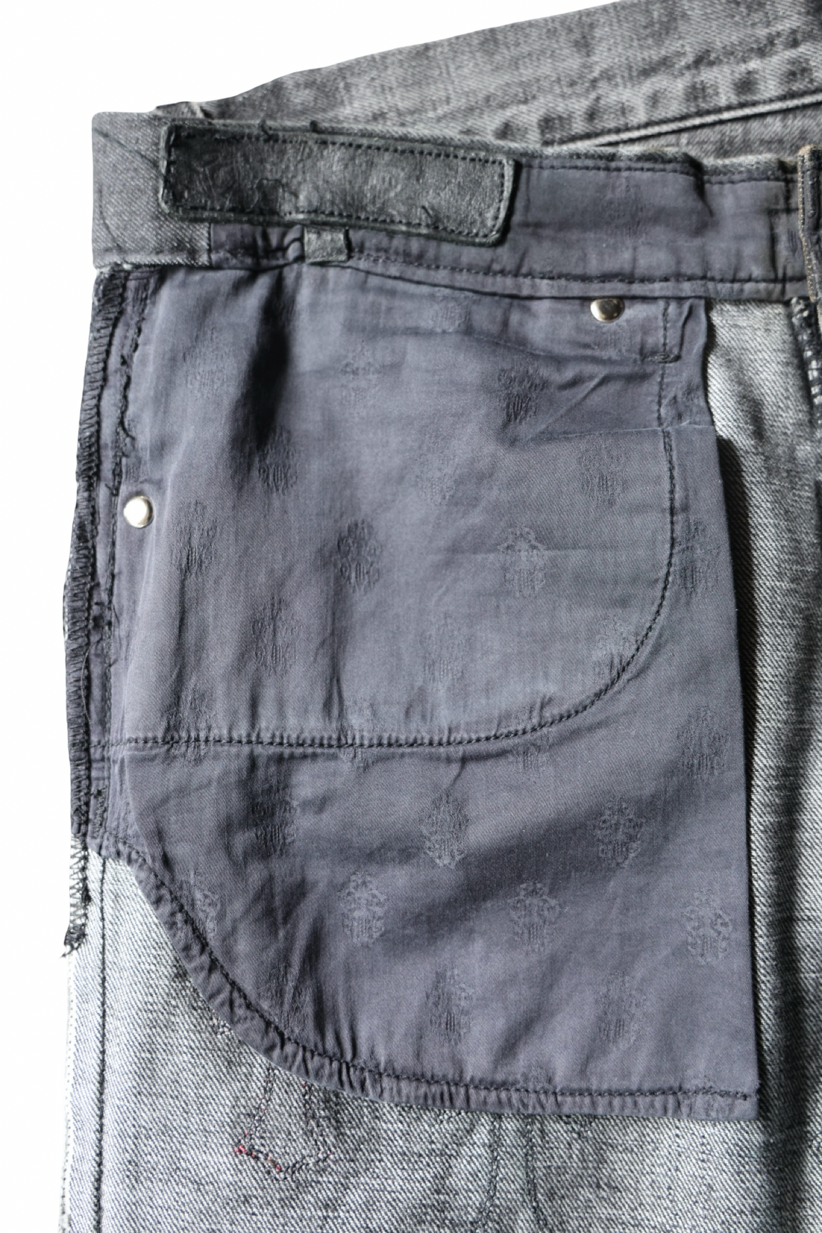 Chrome Hearts Levi's 501 Drake CLB Black & Red Cross Jeans Black