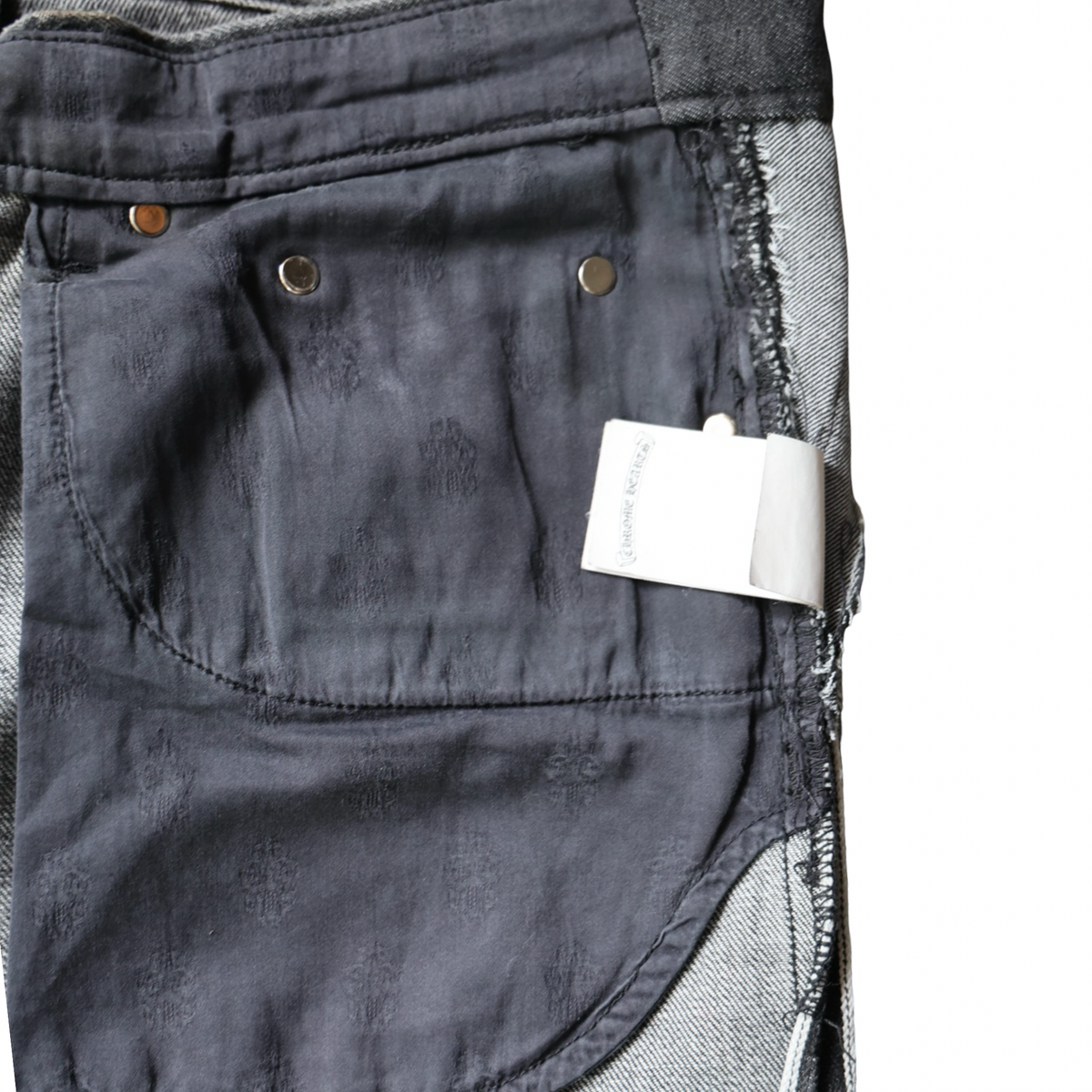 Chrome Hearts Levi's 501 Drake CLB Black & Red Cross Jeans Black