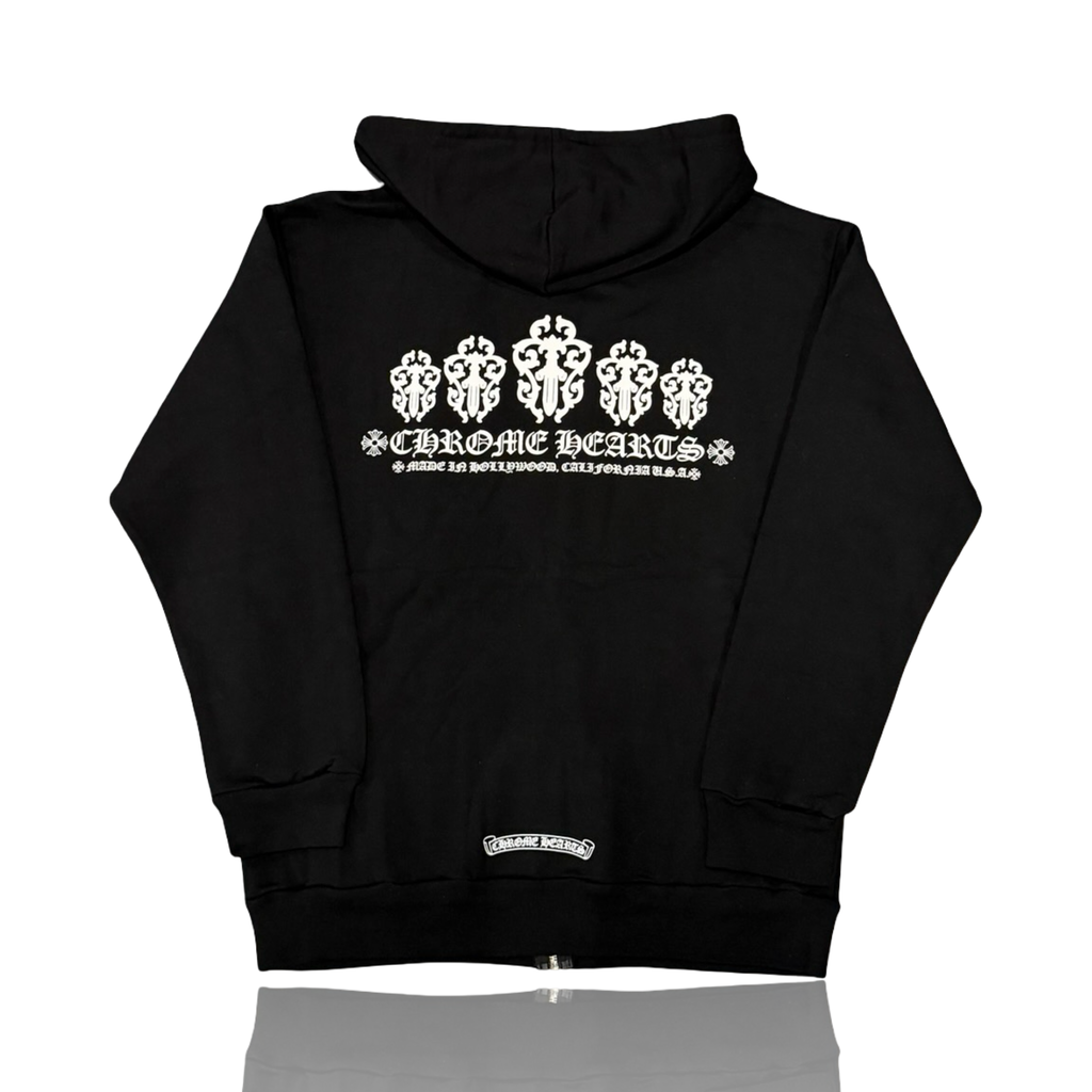 Chrome Hearts Dagger Logo Zip Up Black