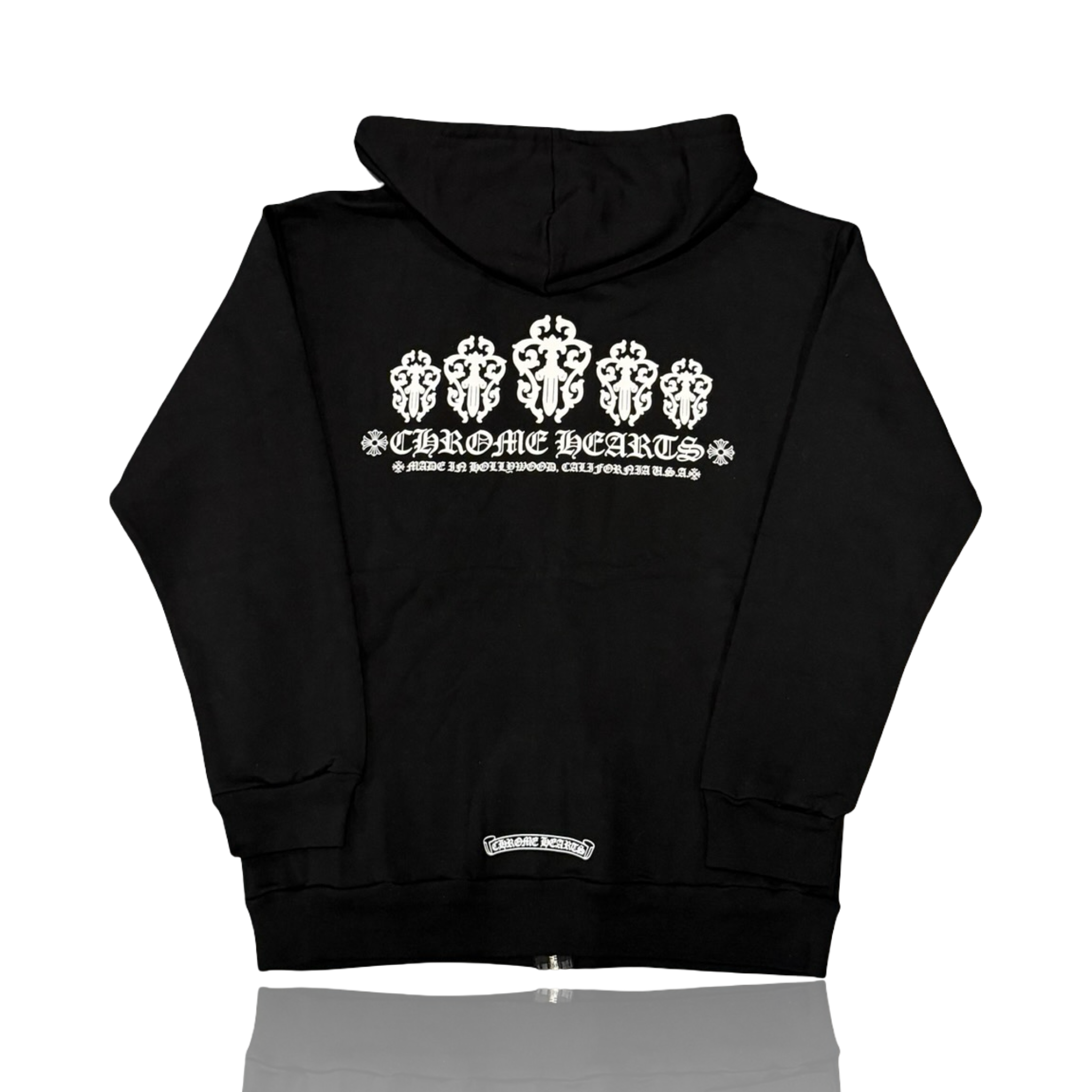 Chrome Hearts Dagger Logo Zip Up Black