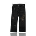Chrome Hearts Black Camo Patch Chino Pants