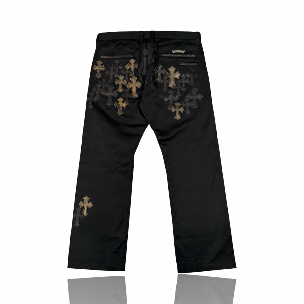Chrome Hearts Black Camo Patch Chino Pants