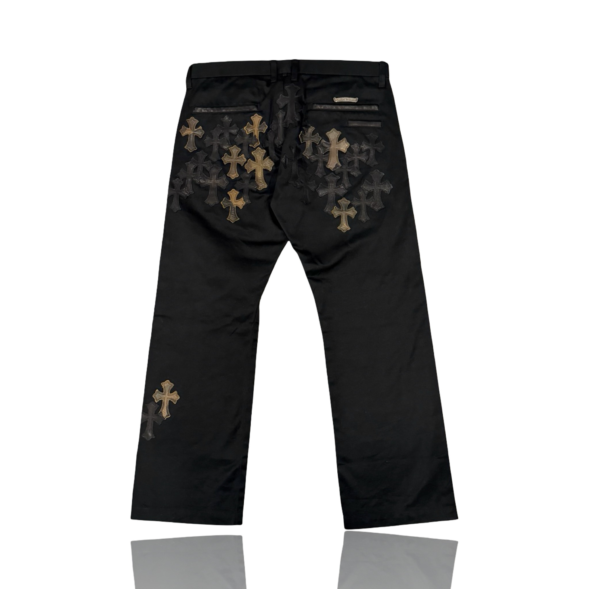 Chrome Hearts Black Camo Patch Chino Pants