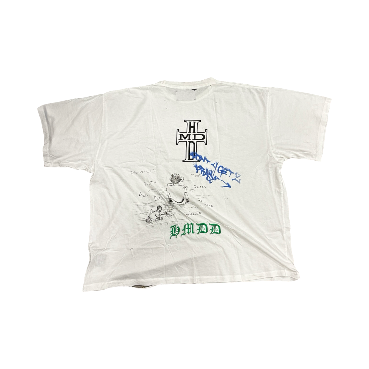 Happy Memories Don't Die Prayer Tee White