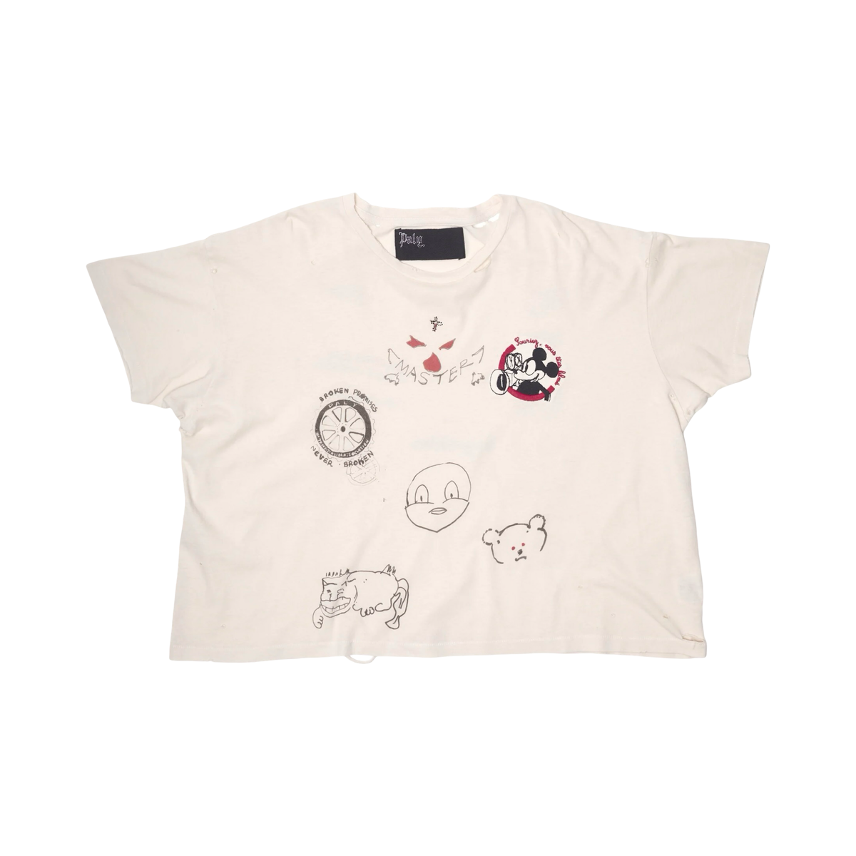 Paly Hollywood Signature Tee Cream