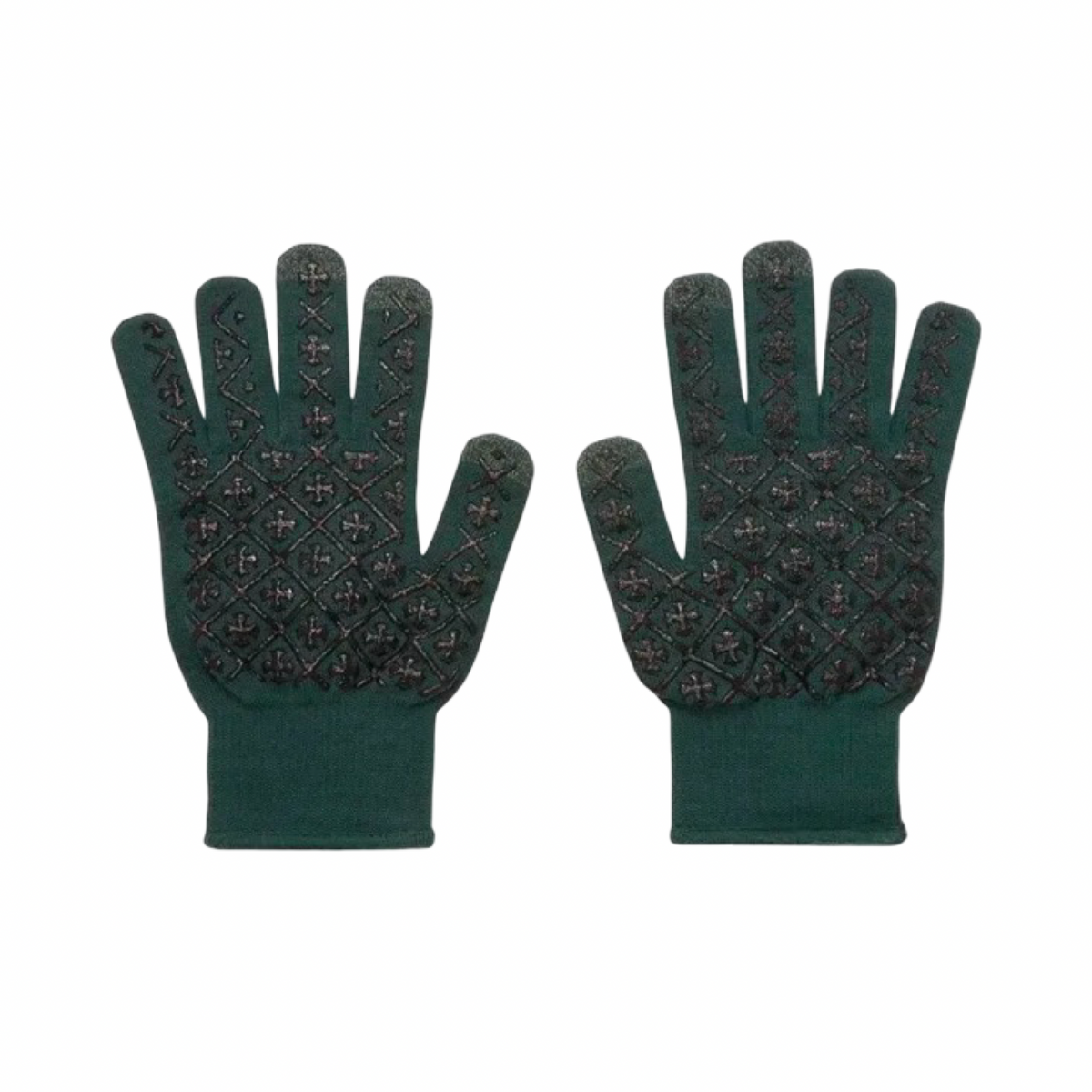 Chrome Hearts Green Worker Gloves