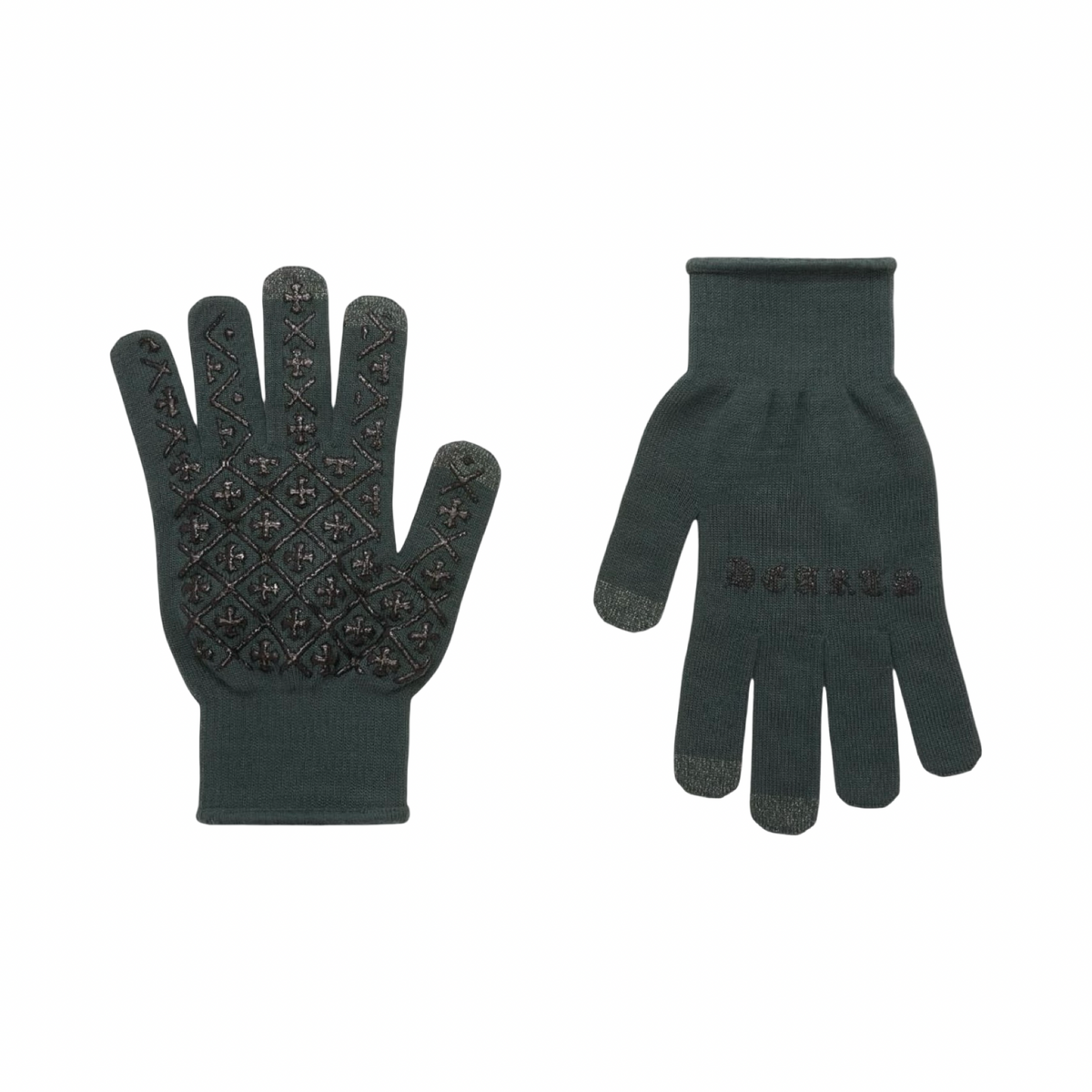 Chrome Hearts Green Worker Gloves