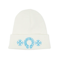 Chrome Hearts Miami Exclusive Horseshoe Beanie White/Blue