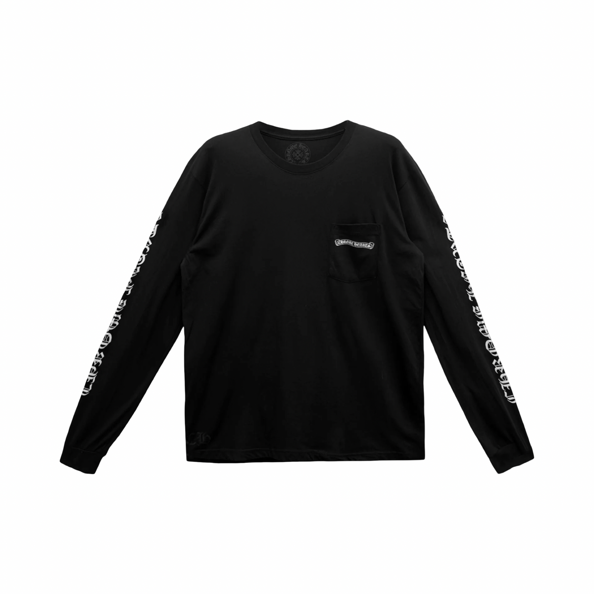 Chrome Hearts Scroll Logo Longsleeve Black