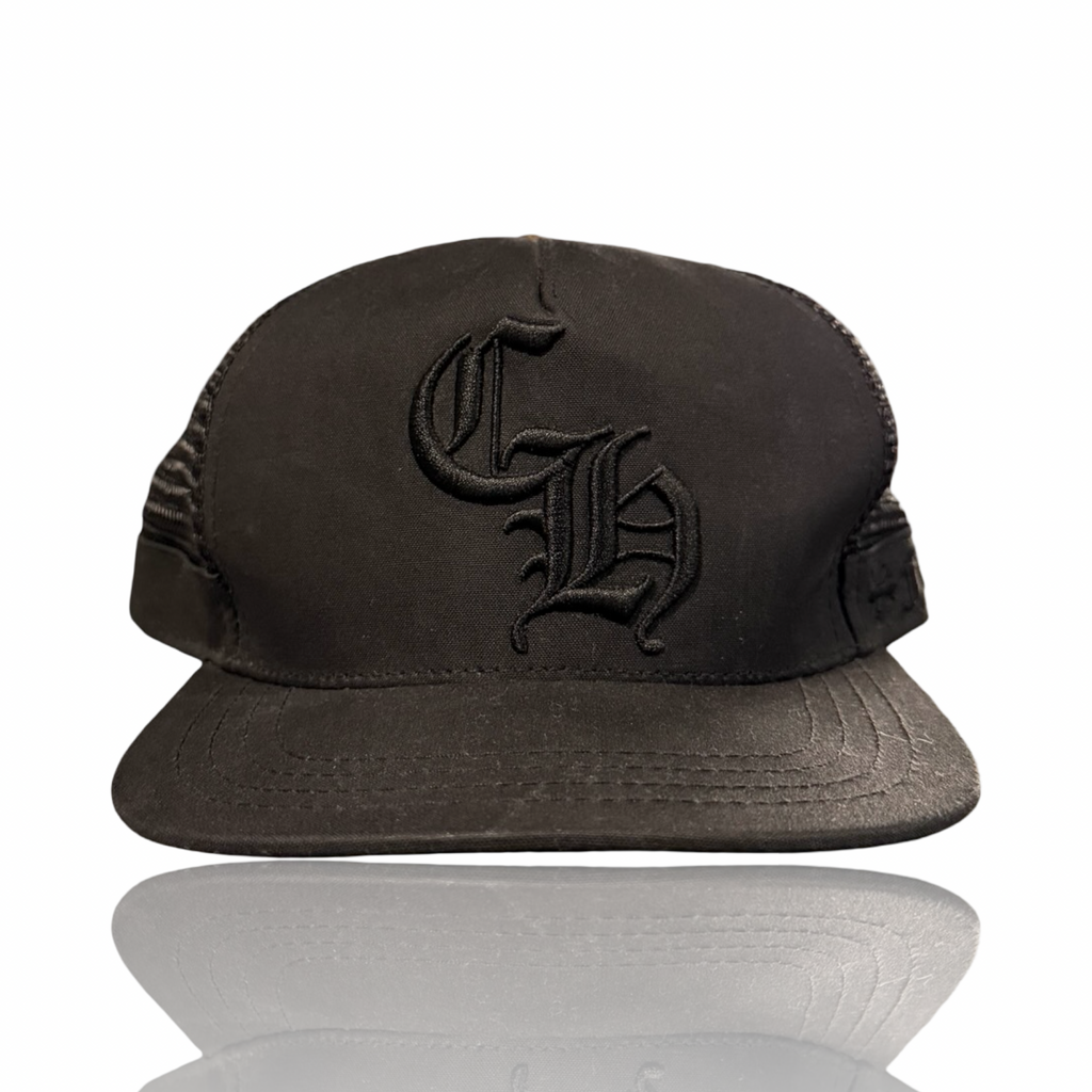 Chrome Hearts CH Logo Fuck You Trucker Black
