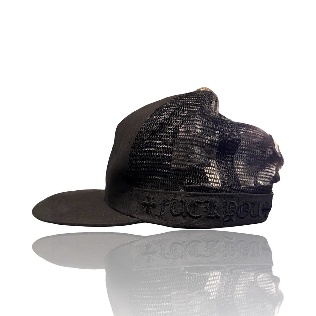 Chrome Hearts CH Logo Fuck You Trucker Black
