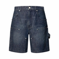 Louis Vuitton Dark Blue Monogram Carpenter Shorts
