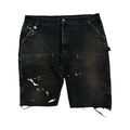 Carhartt Vintage Double Knee Thrashed  Black Shorts