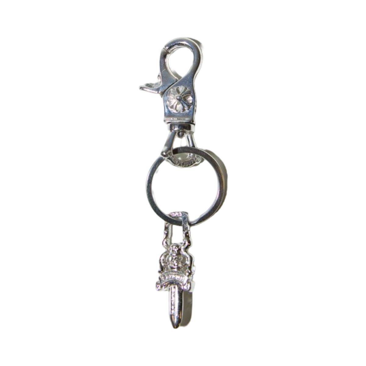 Chrome Hearts Rhodium Dagger Keychain