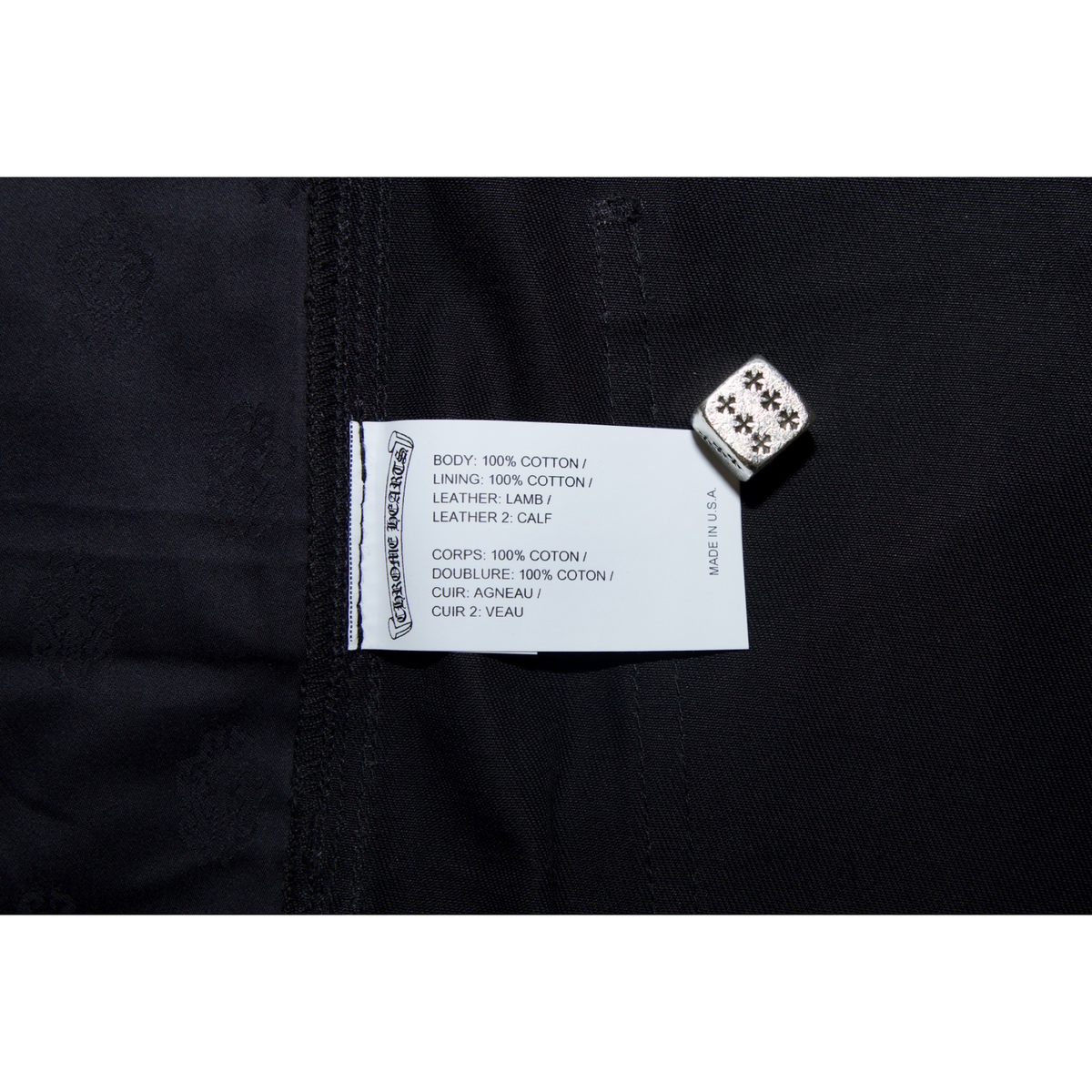 Chrome Hearts Cheetah Cross Patch Double Knee Carpenter Pants