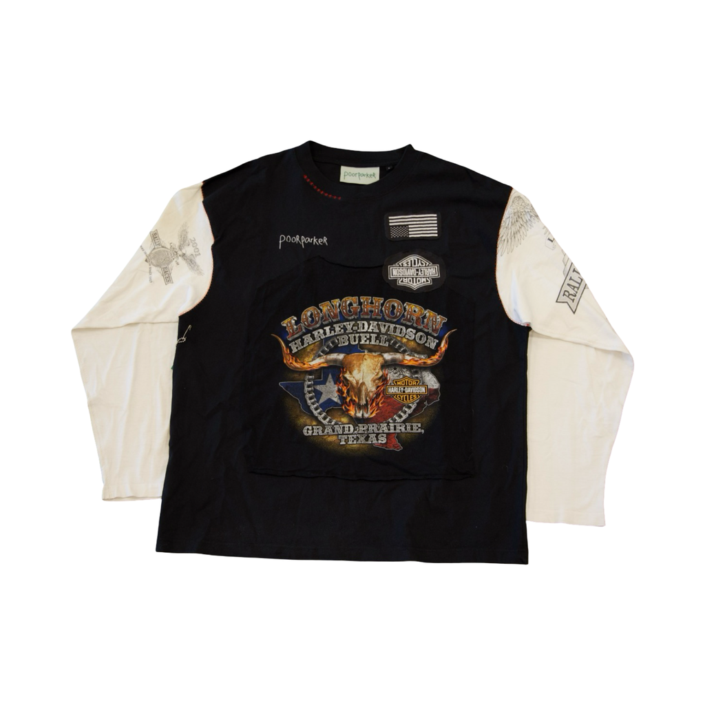 poorparker Harley Davidson Longhorn Longsleeve