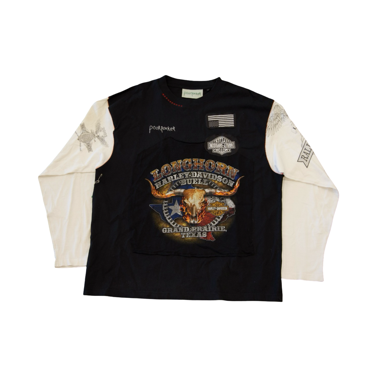 poorparker Harley Davidson Longhorn Longsleeve