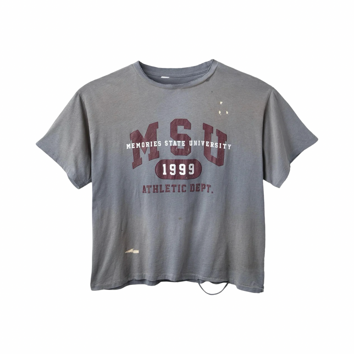 Happy Memories Don't Die MSU College Tee Grey
