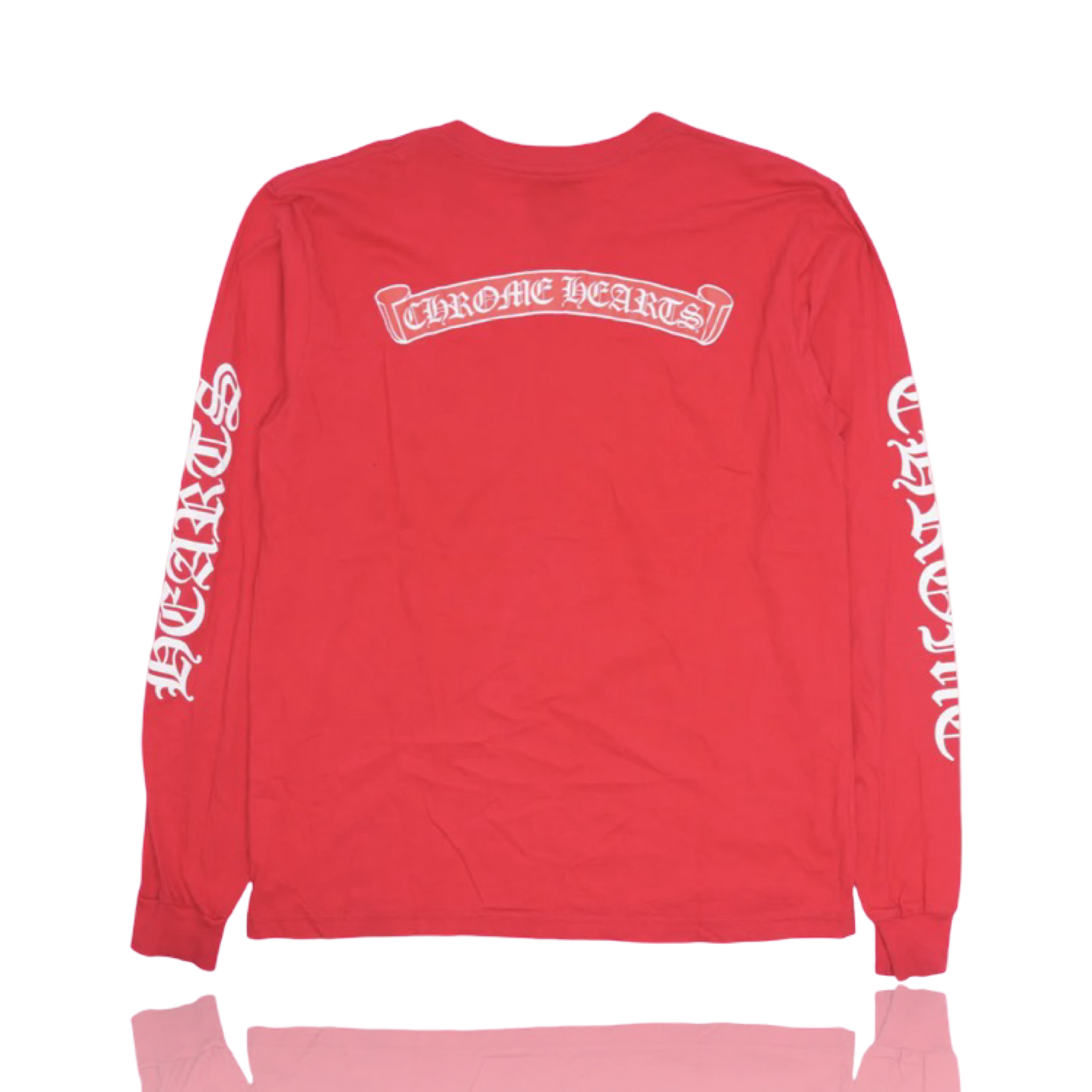 Chrome Hearts Horseshoe Logo Longsleeve Red