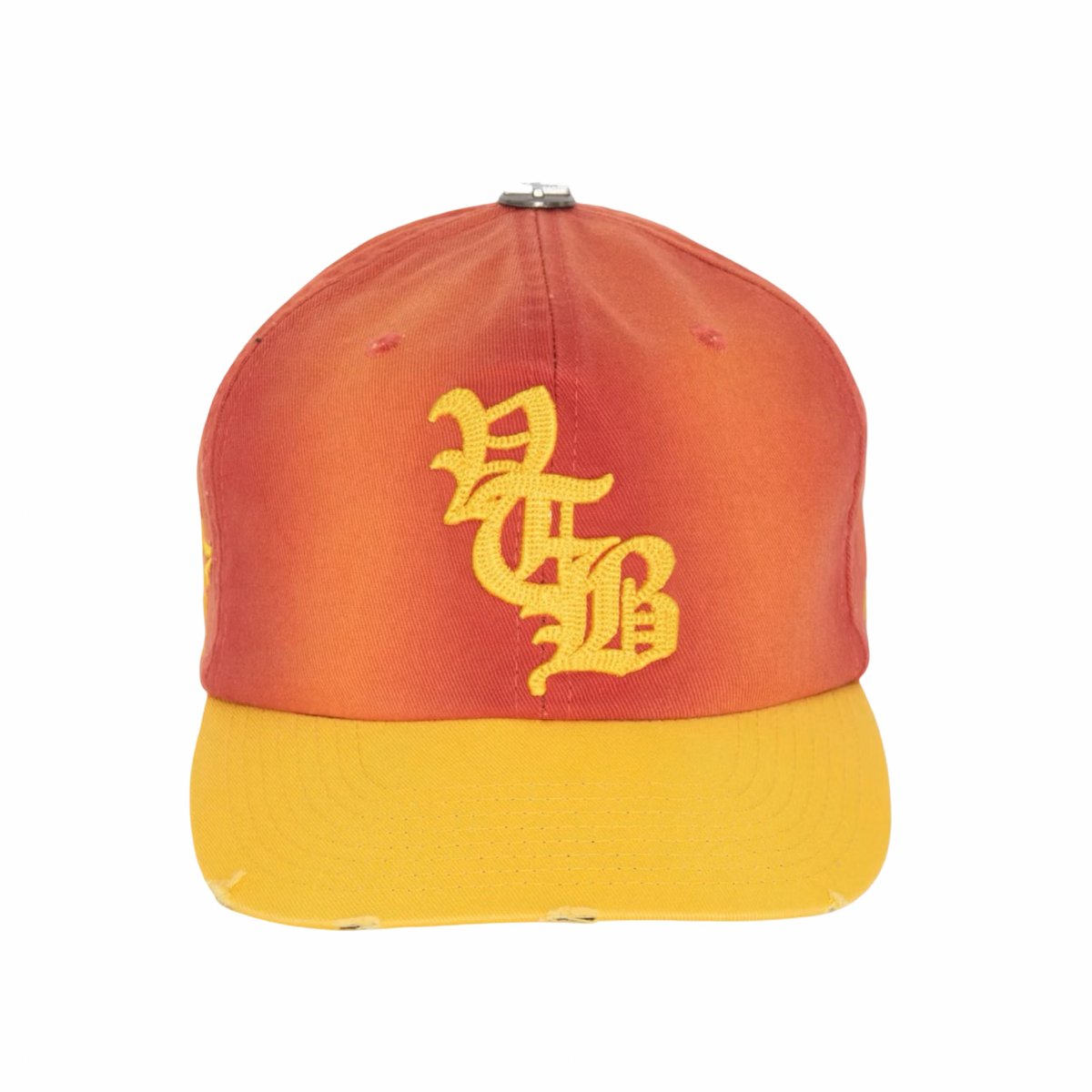 Vertabrae Logo Embroidered Snapback Red/ Yellow