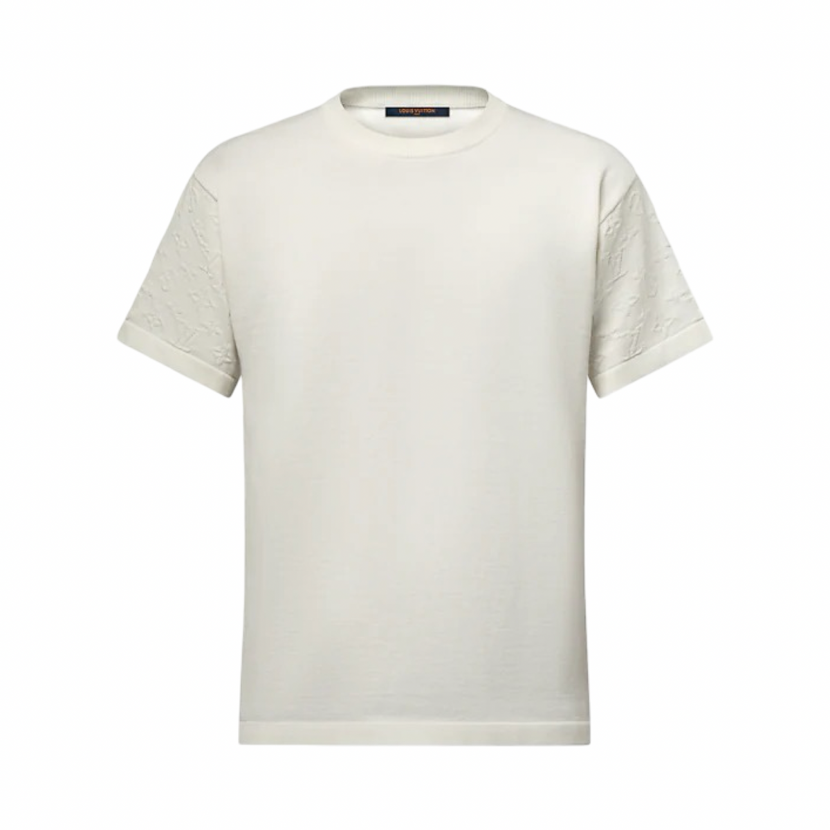 Louis Vuitton Monogram Knit Sleeved Tee Cream