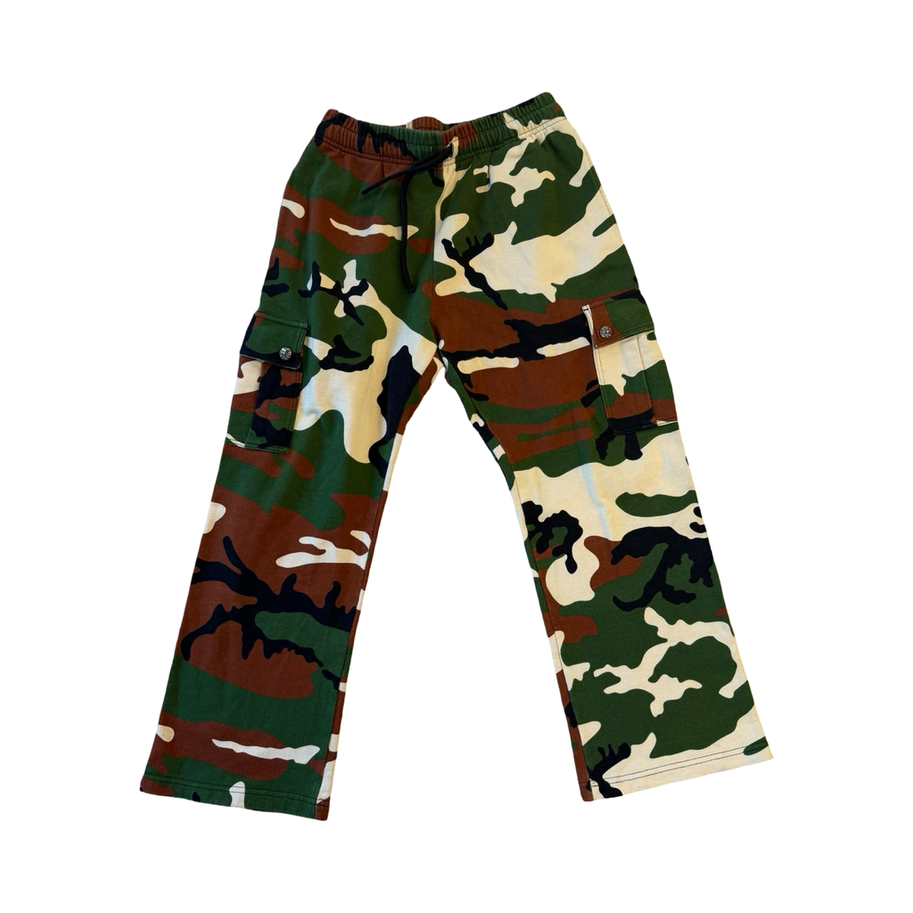 Chrome Hearts Matty Boy Caution Camo Sweatpants