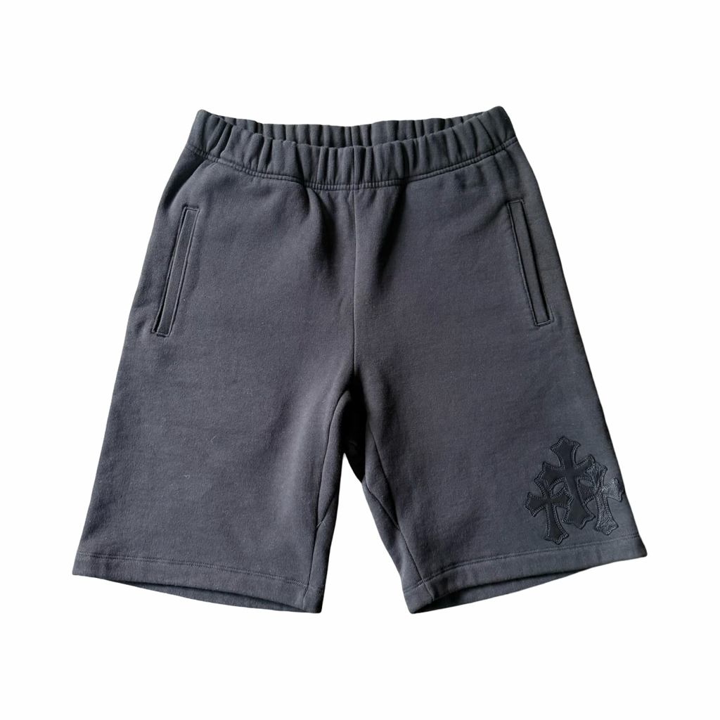 Chrome Hearts Paper Jam Sweatshorts Black 1st Version