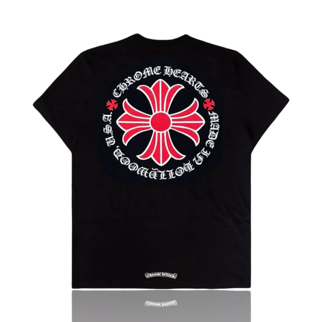 Chrome Hearts Made In Hollywood Red Plus Cross Tee