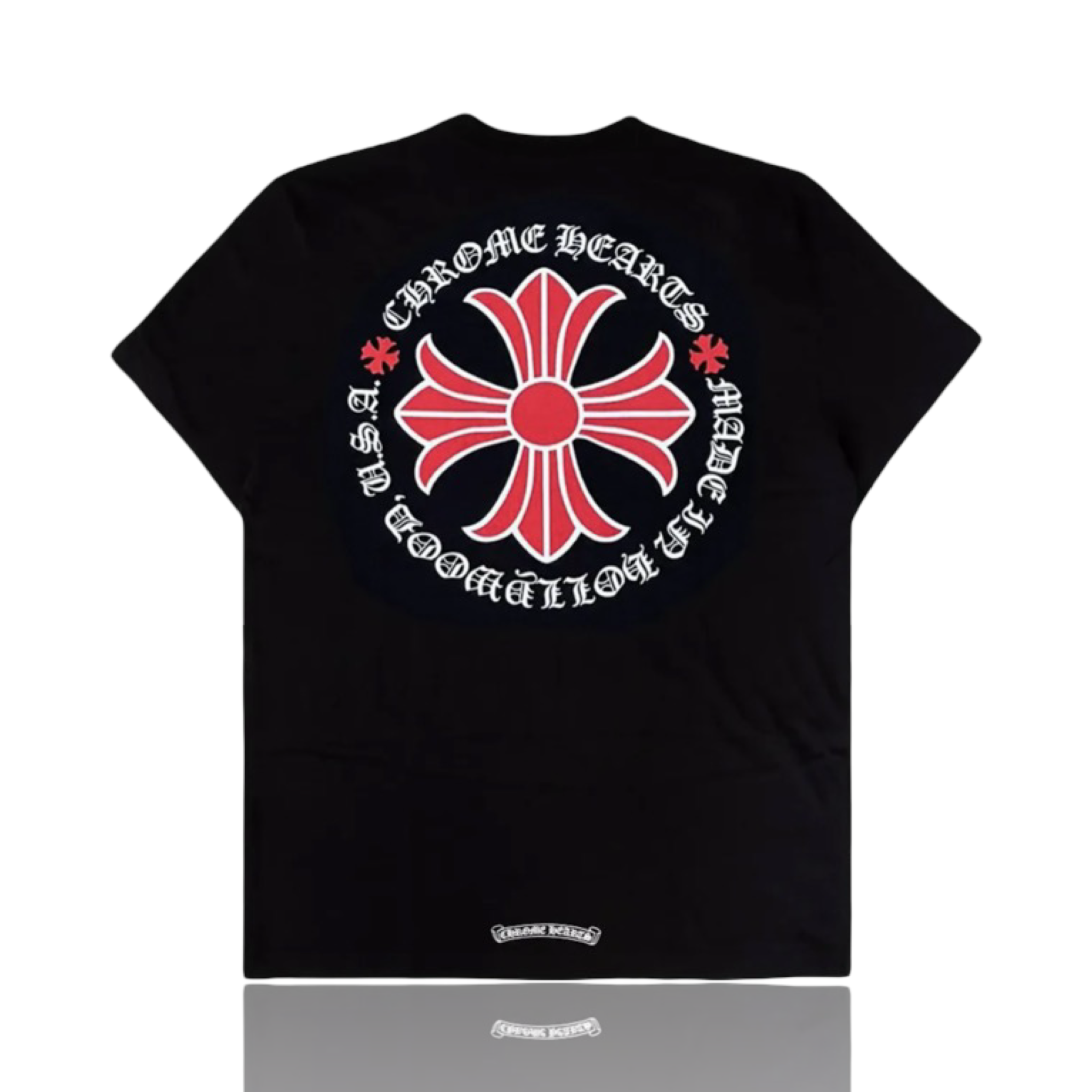 Chrome Hearts Made In Hollywood Red Plus Cross Tee