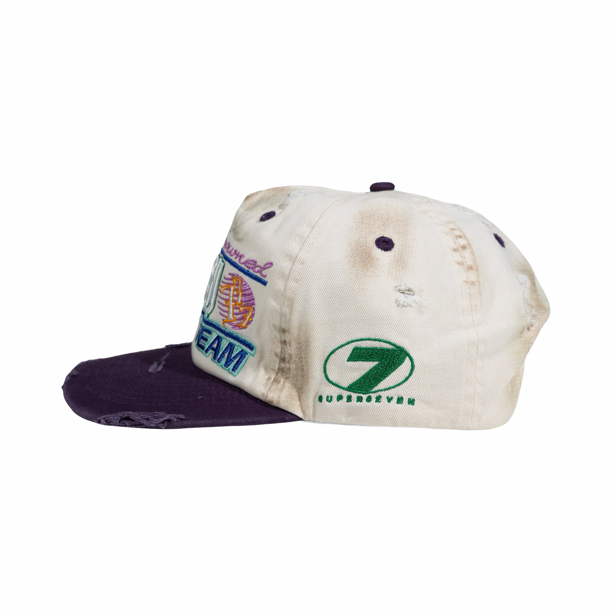 Up 7  Dweller Street Team Snapback White/Purple