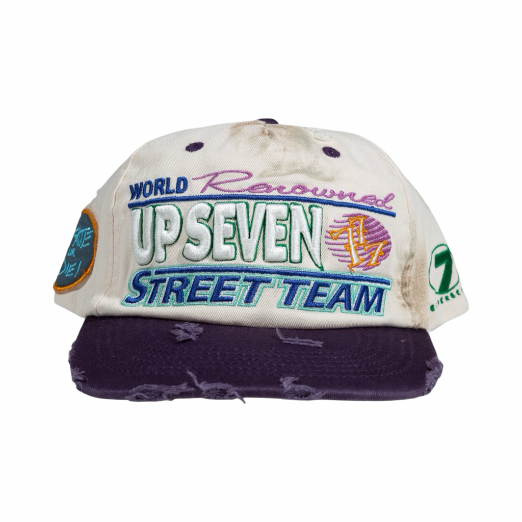 Up 7  Dweller Street Team Snapback White/Purple