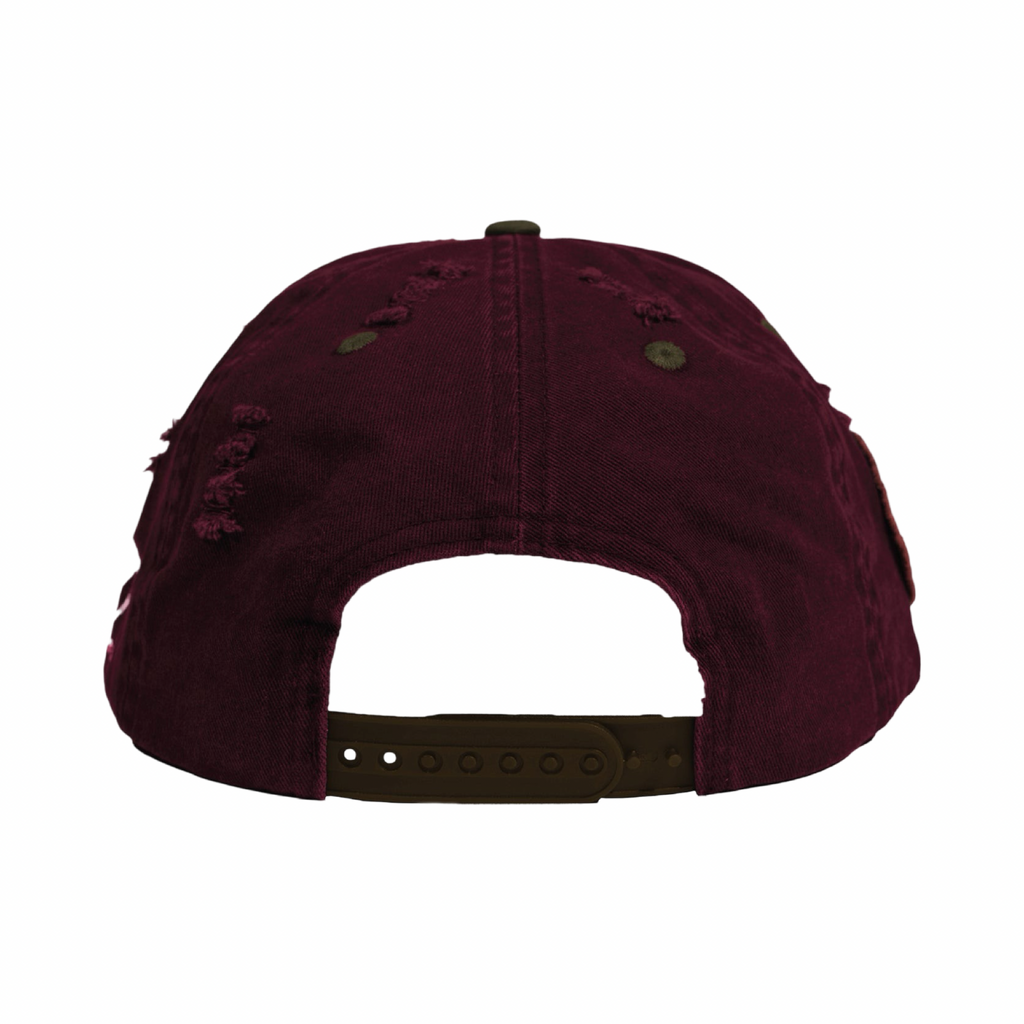 Up 7  Dweller Street Team Snapback Burgundy/Brown