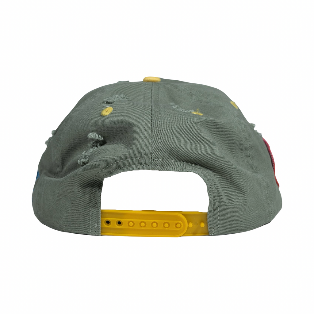 Up 7  Dweller Street Team Snapback Green/Yellow