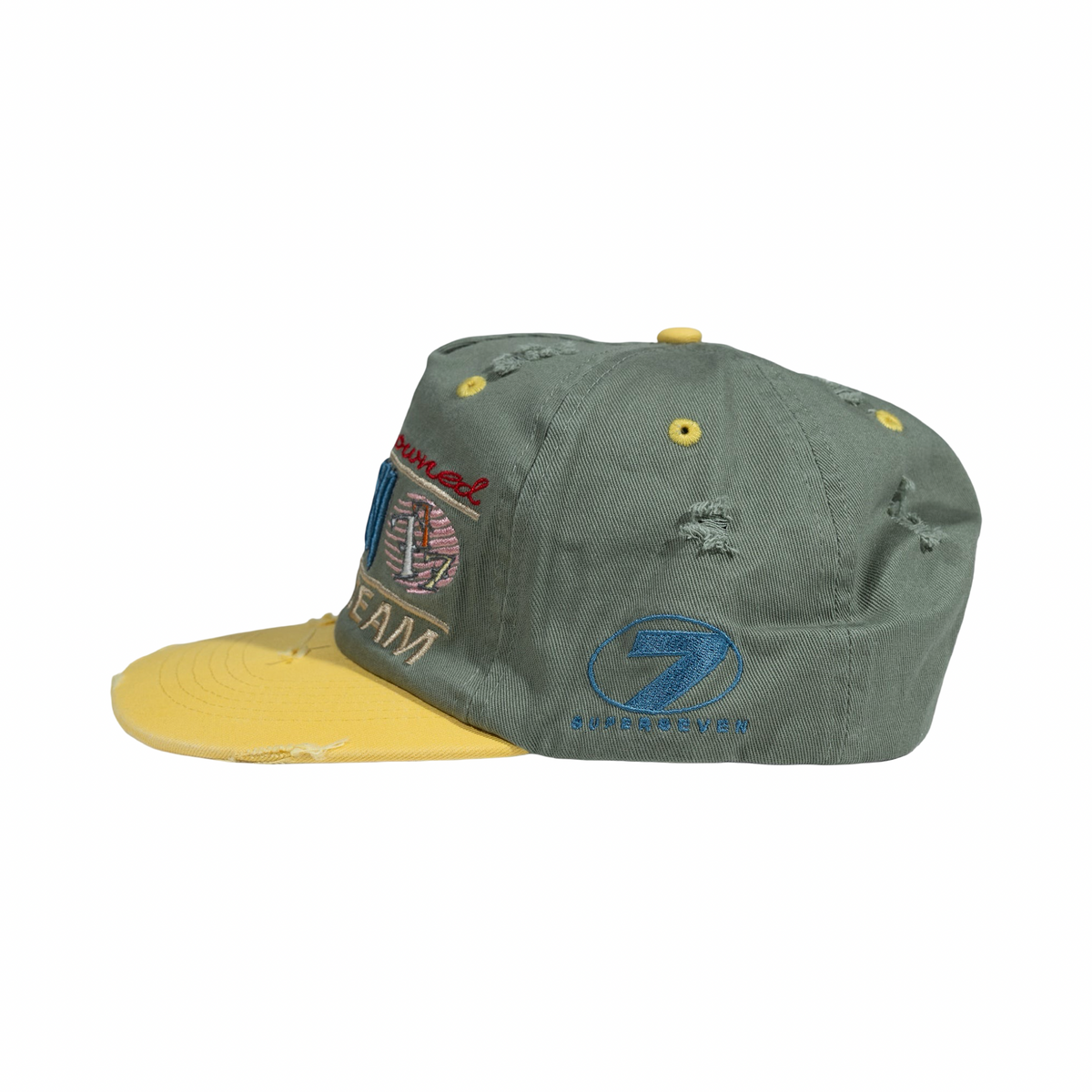 Up 7  Dweller Street Team Snapback Green/Yellow