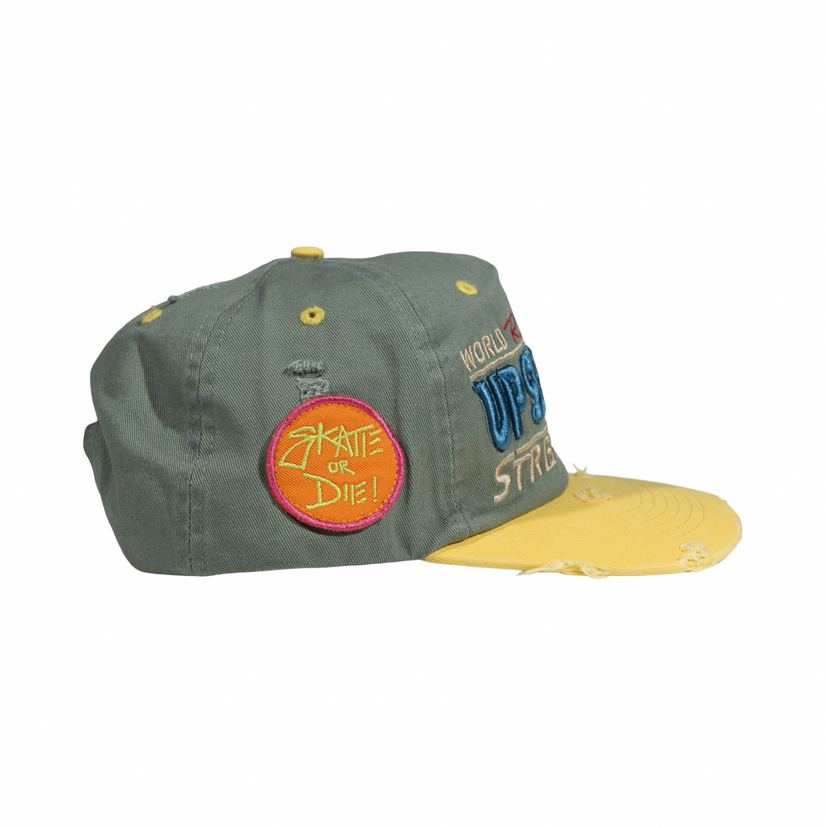 Up 7  Dweller Street Team Snapback Green/Yellow