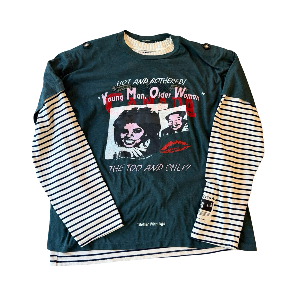 *Better With Age Young Man Double Layered Longsleeve Green #4