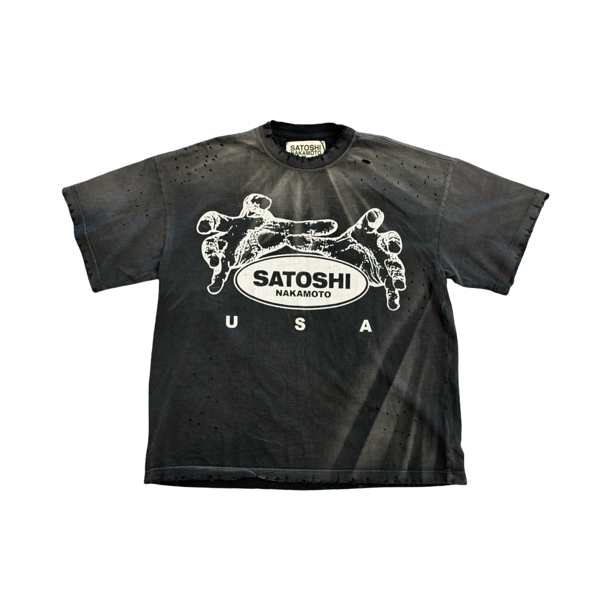 Satoshi Nakamoto Black Hands Tee