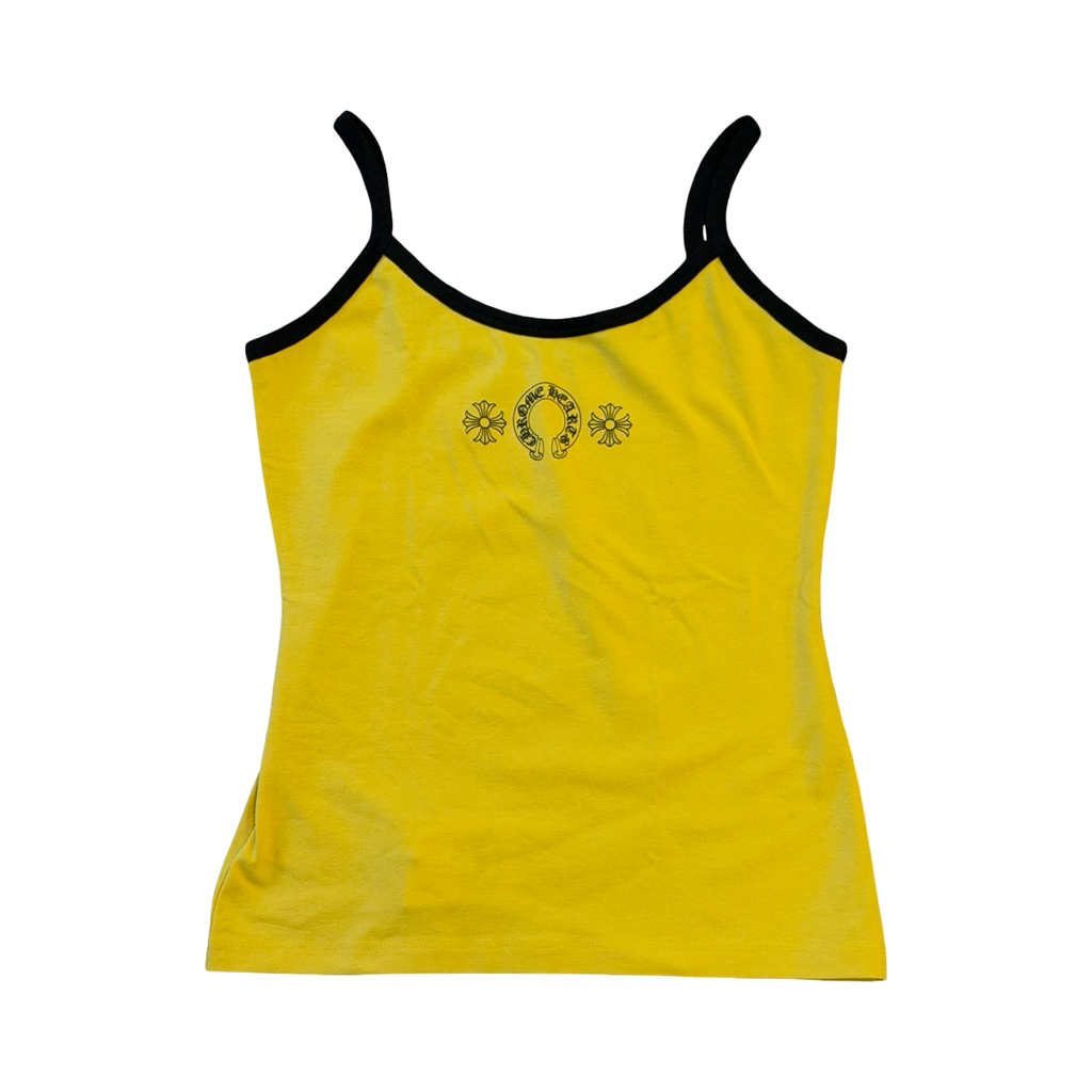 Chrome Hearts Yellow＆Black Horseshoe Logo Tank Top