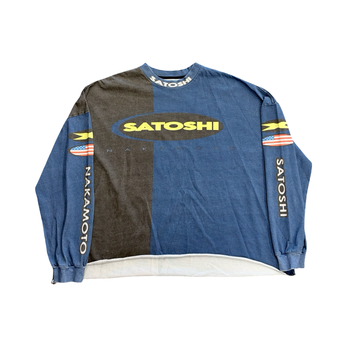 Satoshi Nakamoto National Longsleeve Blue