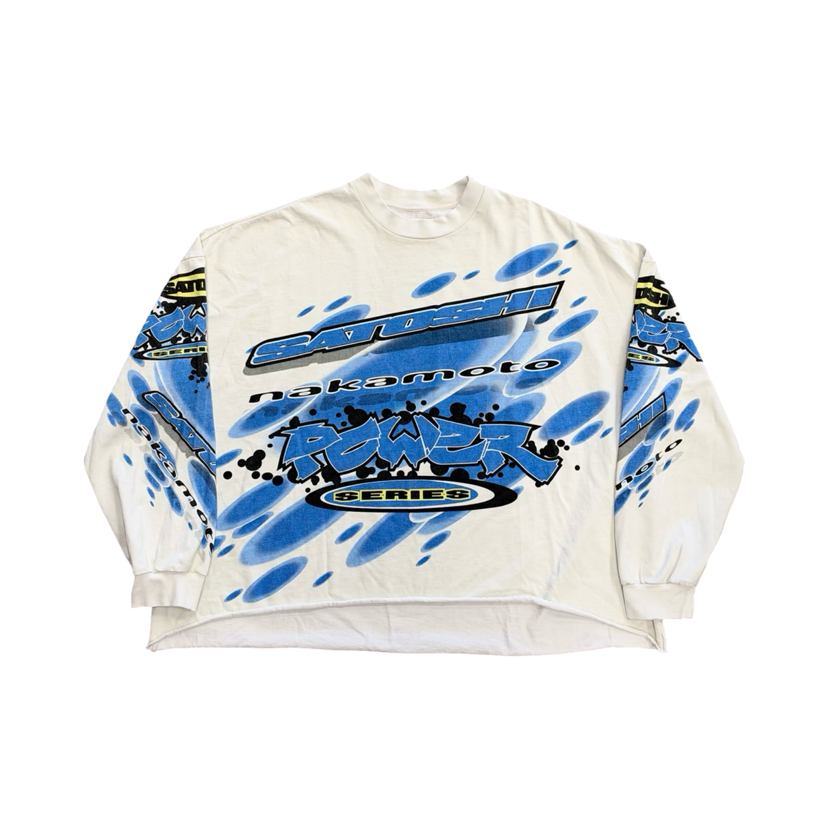 Satoshi Nakamoto Power Series Longsleeve White