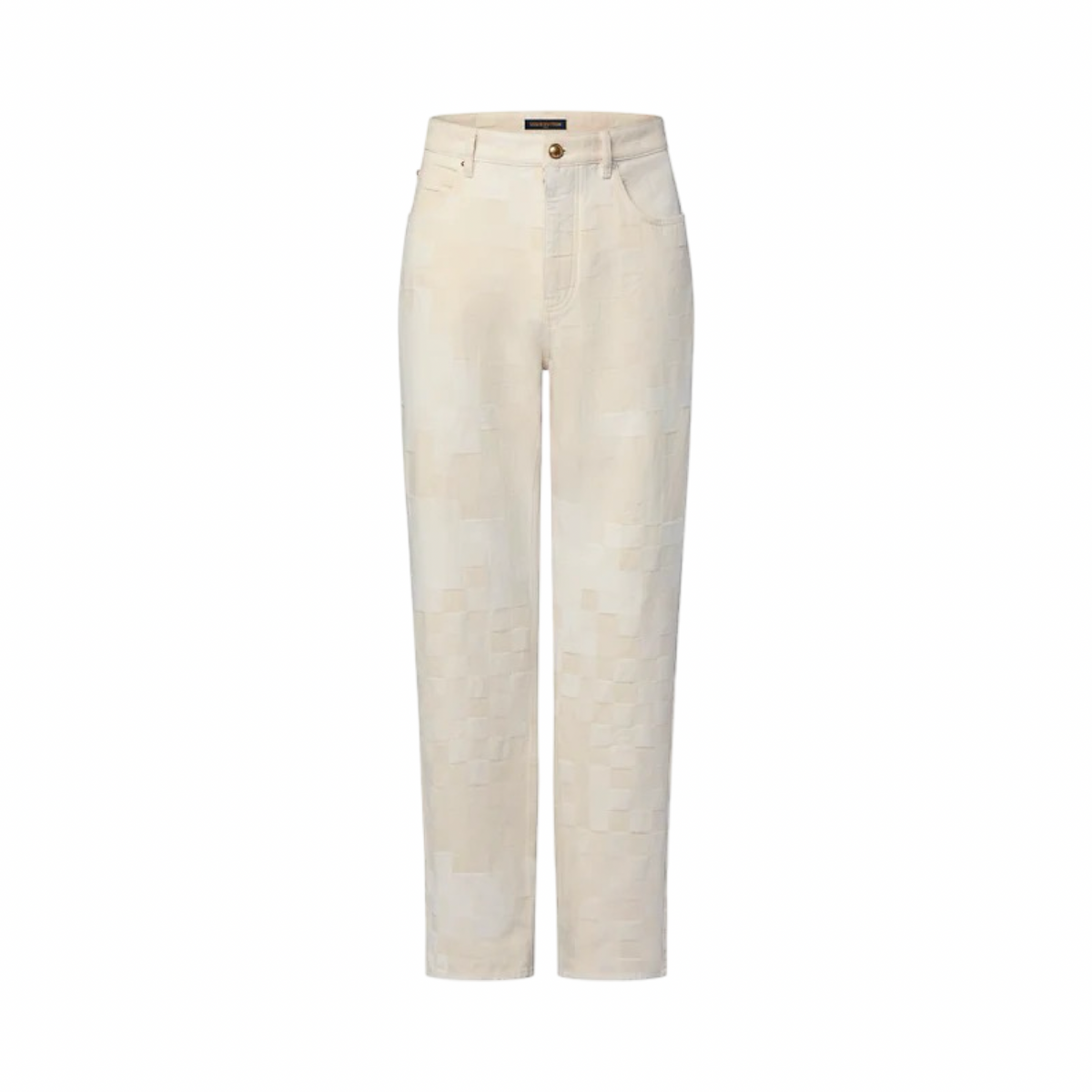 Louis Vuitton Jacquard Denim Skate Pants Cream