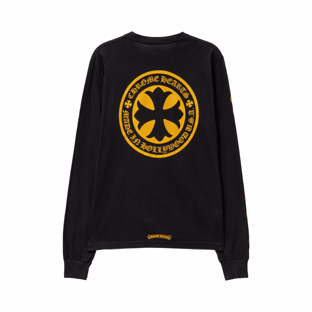 Chrome Hearts Plus Cross Logo Longsleeve Black/Yellow