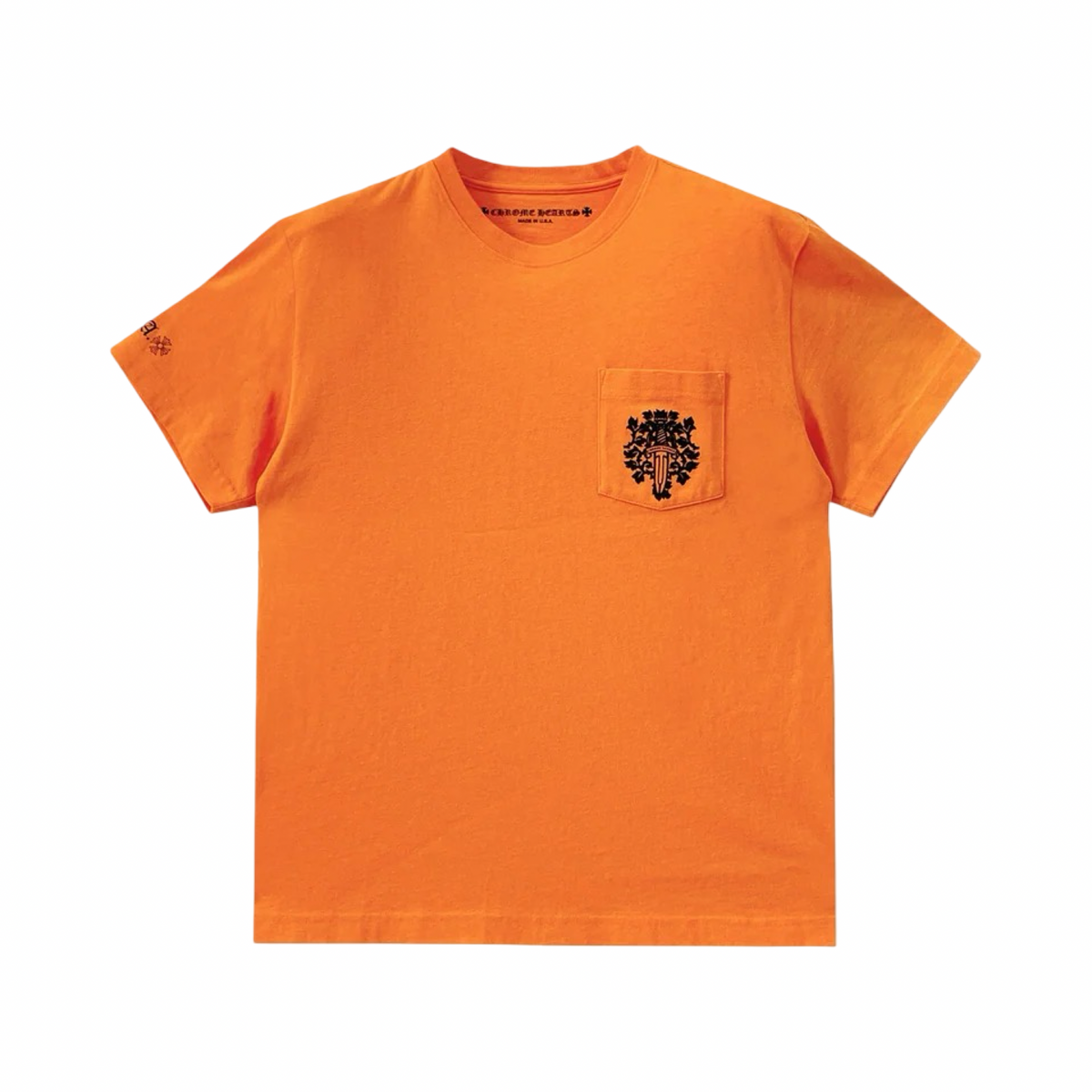 Chrome Hearts Vine Dagger Short Sleeve Tee Orange