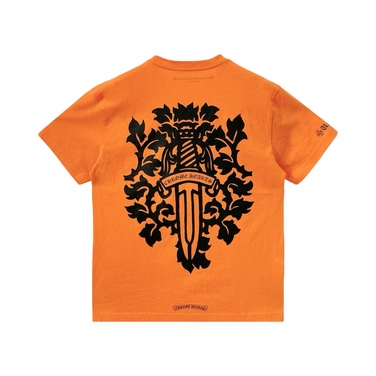 Chrome Hearts Vine Dagger Short Sleeve Tee Orange