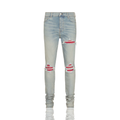 Amiri MX1 Clay Indigo Red Patch Denim