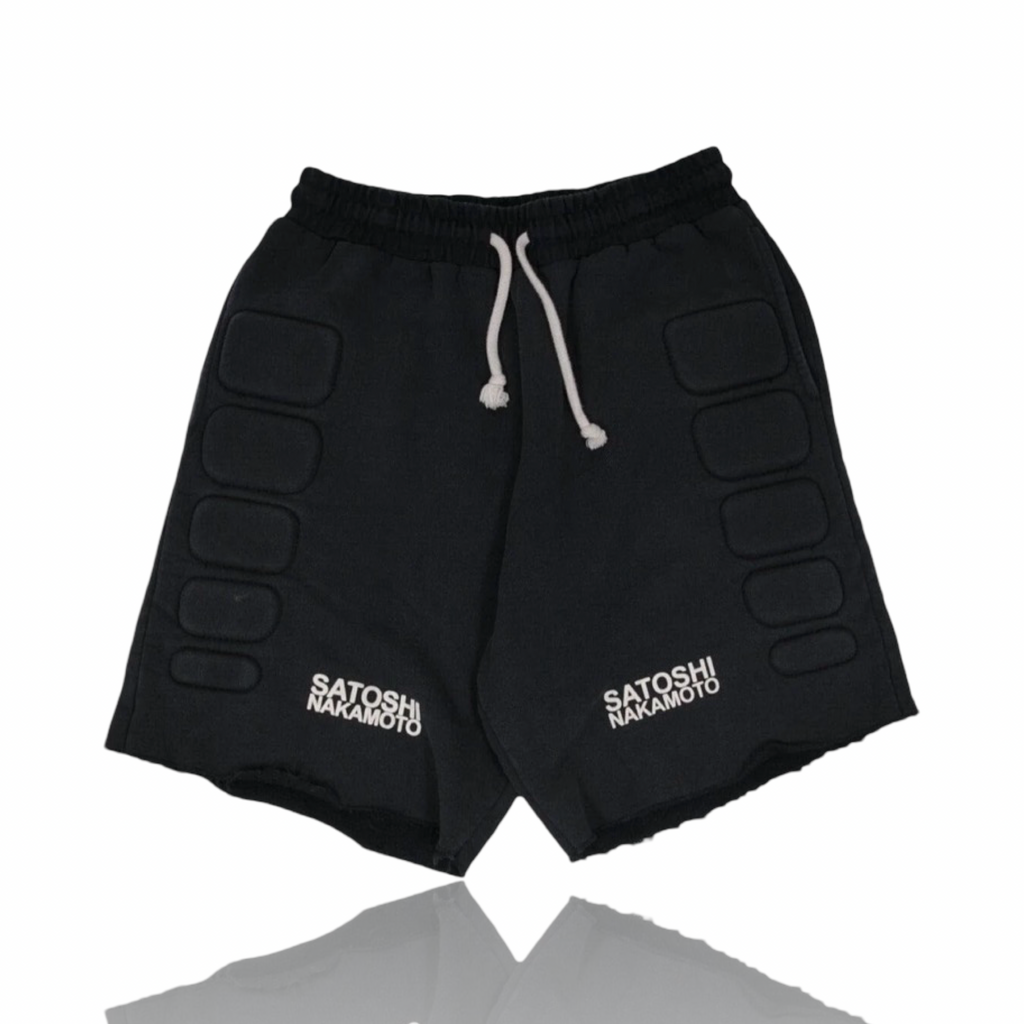 Satoshi Nakamoto Moto Shorts Padded Shorts Black