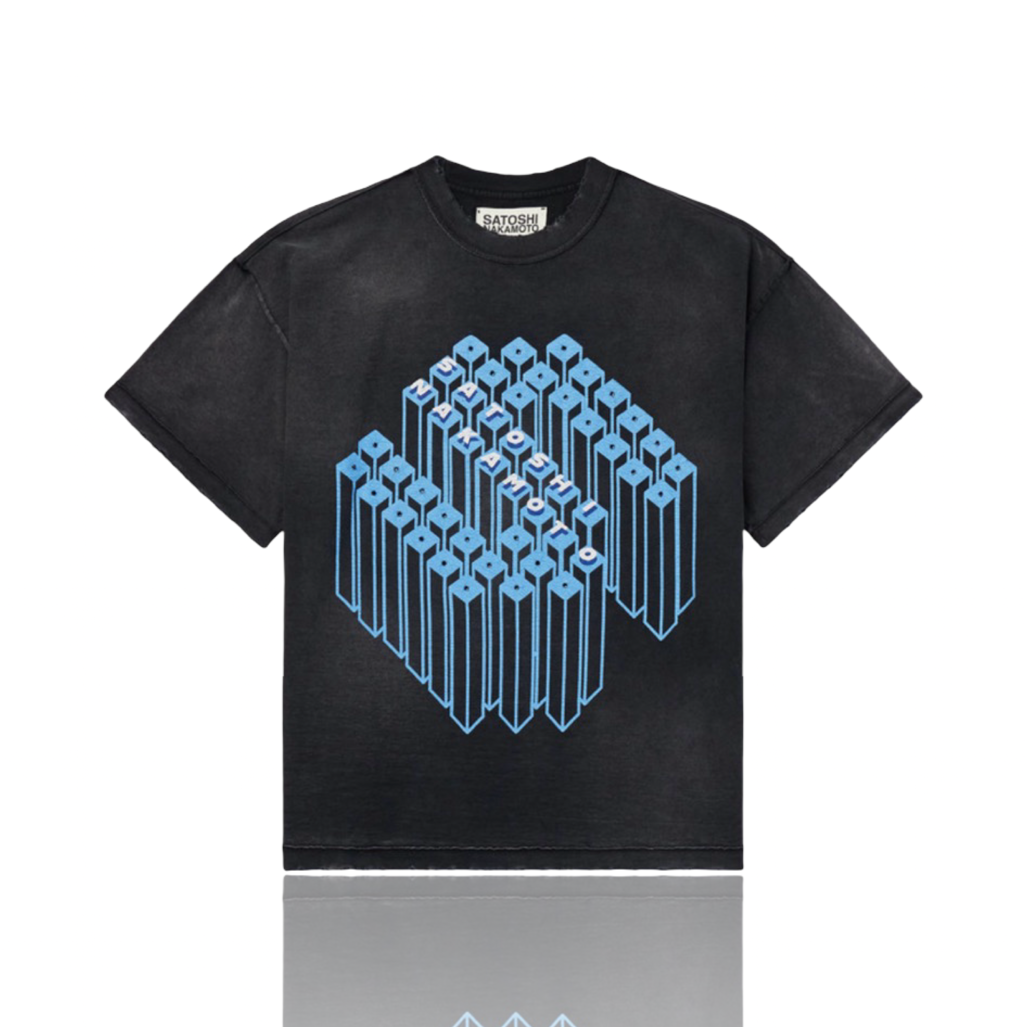 Satoshi Nakamoto Gridlock Tee Black